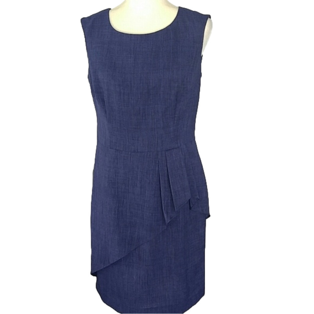 - 9&CO. blue polyester dress SZ 10